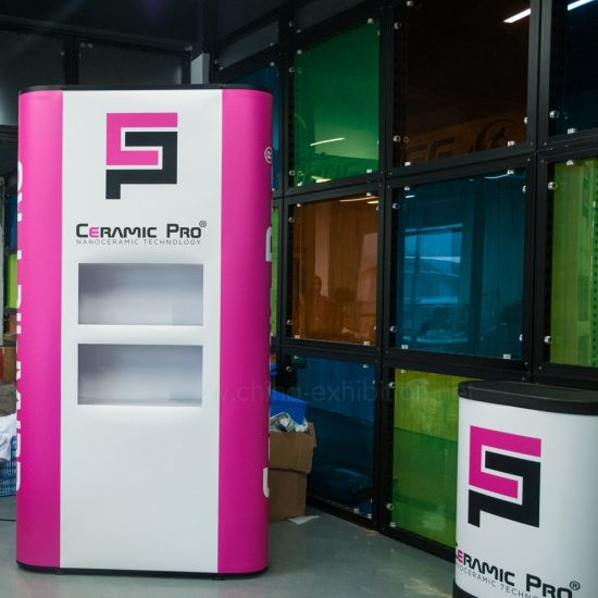 Elegant Aluminium display Floor Standing Straight Magnetic 1X3 Pop-up