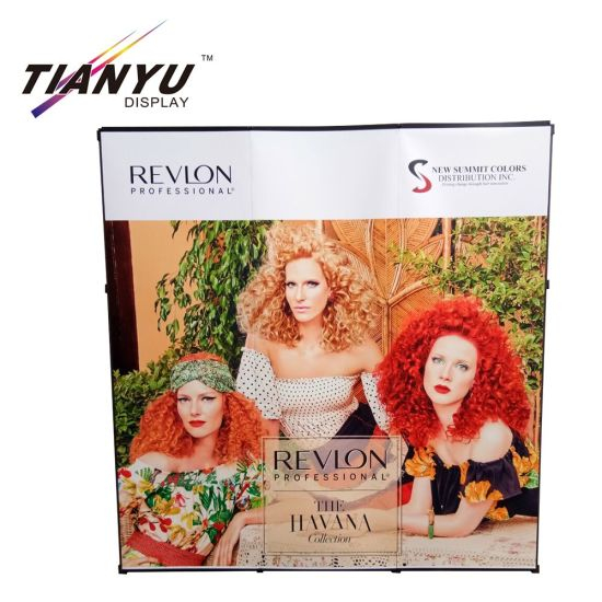 Expo Display Stand Gebogen Pop Up Display Stof Muur Side Aluminium Banners Curve display voor Trade Show