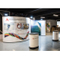 Gebogen S Shape Trade Show Magnetic Pop Up Display Stand Banner Stands