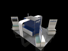 Aangepaste 3x3 aluminium opvouwbare beursstand Modulaire beursstand