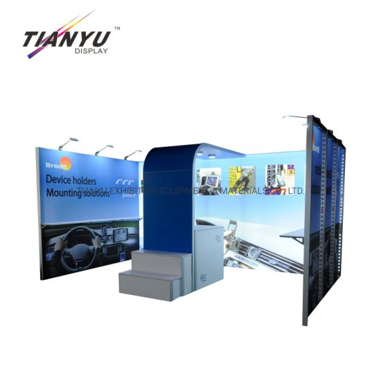 Modulaire Trade Show Tentoonstelling Frameless Booth met LED Light Box Backlit