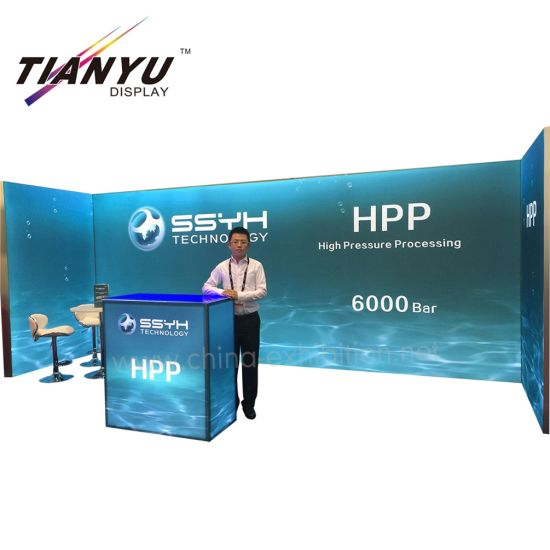 Professional Uitzonderlijke Custom Printing aluminium profiel System 3X6 Exhibition Booth Ontwerp