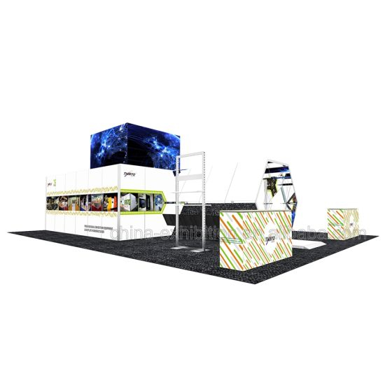 China Factory Prijs Customized Advertentie Display met LED-scherm Exhibition Booth Ontwerp