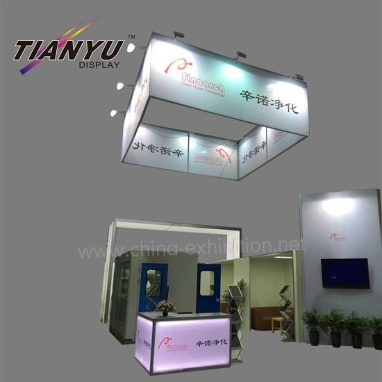 Fashion Top Trade Show Stand Aluminium Extrusie 6X6 Exhibition Booth