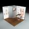 Factory Supply 3X6 Installatie Hot Selling Fashion Modulaire Exhibition Booth display