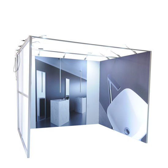 Groothandel Custom Printing Gebogen Trade Show Portable Booth