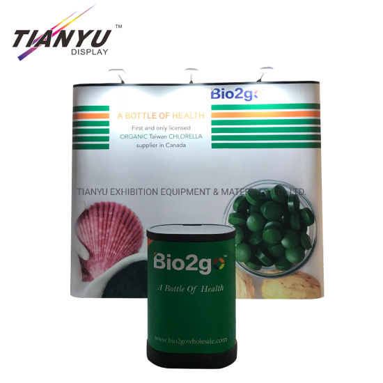 10FT 4X3 Advertising Buis van het Aluminium Strech Fabric Pop up Wall Display Banner Stand