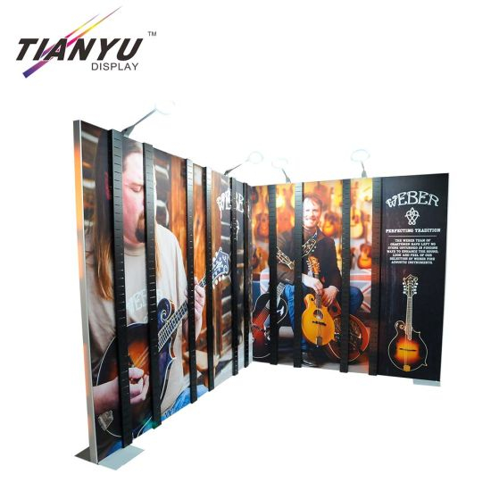 New Design Vloerstaande Portable Metal Trade Fair Booth met een lage prijs