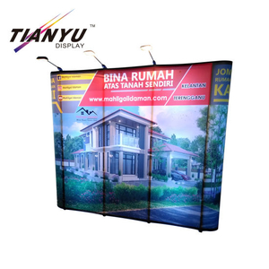 Aluminium 3 * 3 Display Stand Exhibition Booth Pop-up Banner