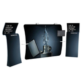 Luxe Aluminium Tension Fabric Toon Quick Install Indoor Exhibition Booth Kiosk