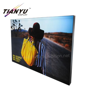 China Exhibition Tradeshow Two Sides Frameless Free Standing Fabric Light Box