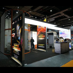 Nieuw product Custom Exhibition Booth Design met LED Letter Sign en bedrijfslogo