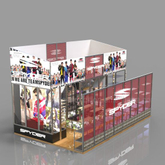 4x8m Trade Show Stand eenvoudig te monteren Portable Modulaire Custom Exhibition Booth Ontwerp