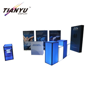 Tentoonstelling Aluminium Promotion Counter, Tabel-display Counter