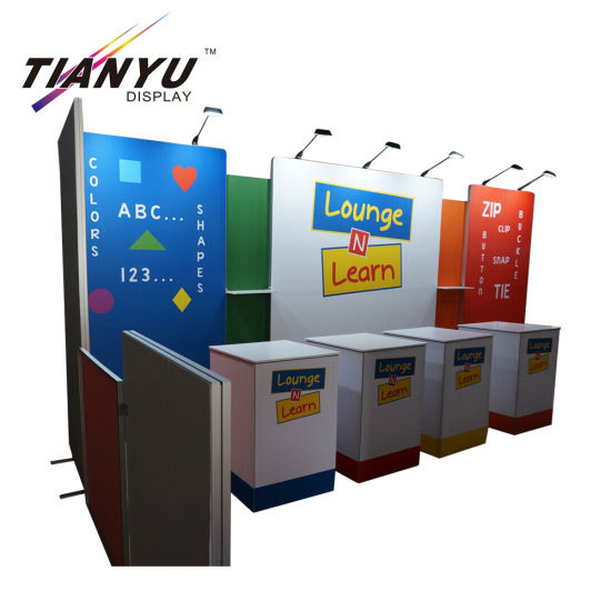 20FT Tension Fabric Toon Aluminium Muur Exhibition Booth