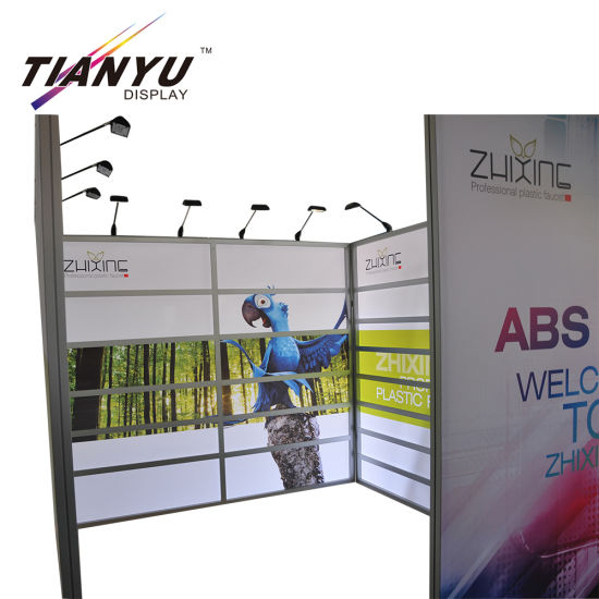 2019 High End Aluminium Stof Indoor Trade Show Tentoonstelling Booth en Fabrication