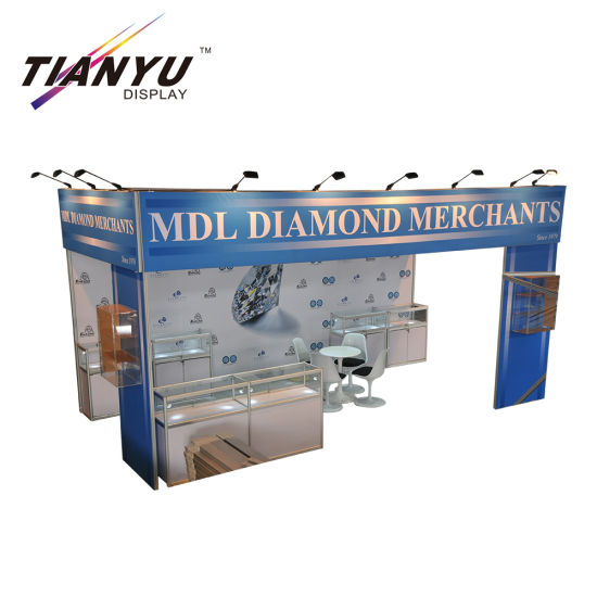 Portable Logo Printed Polyester displaymuren voor beursstand