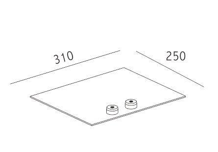 Vierkante voet (rechts)
