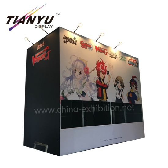 Portable Slatwall Exhibition Booth Design, Custom Trade Show Booth voor Systeem van de Tentoonstelling