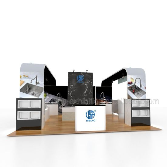 Factory Prijs op maat 20X30 FT Custom Exhibition Booth Design Gebruik voor elke Trade Show