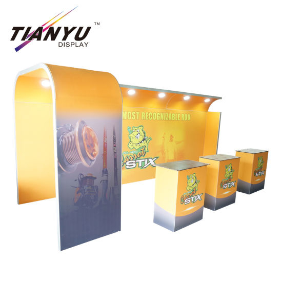 10ftx10FT Tension Fabric Toon Trade Show Tentoonstelling Booth