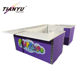 Hot Sale & Flexibele reclamebevordering Table, Exhibition Promotie Counter, Promotor Promotion Table