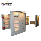 20X30FT Grote Tension Fabric Straight Gebogen Pop-up Stand Display voor Trade Show