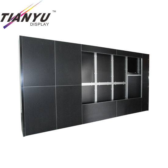 Opvouwbare Aluminium Fabric Exhibition Display System TV meubel 10X10 Trade Show Booth