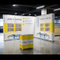 PVC en textiel Back Drop foto weer te geven 3D Design Light Weight Pop Up Stand.