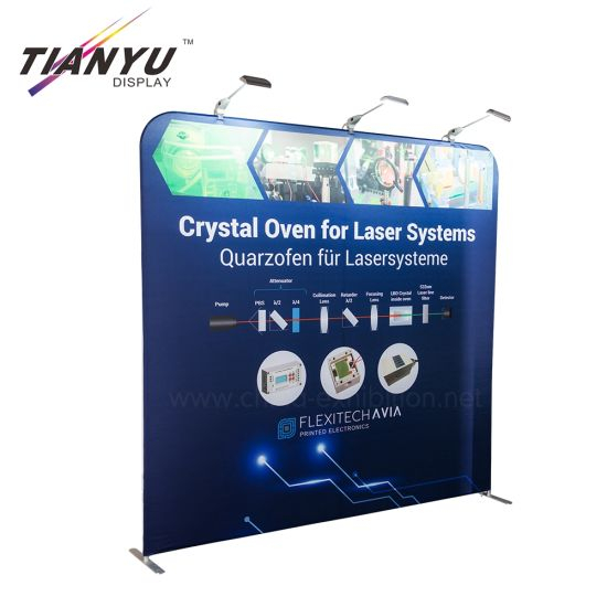 Custom 8FT 10FT 20FT Advertising Portable Tension Fabric Aluminium Trade Show Display