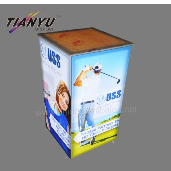 Portable Exhibition Tension Fabric Aluminium Promotion Table Trade Show Display Counter