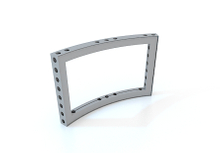 M-series geanodiseerd aluminium Gebogen Frame