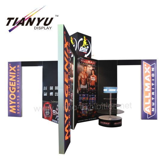 Professional Uitzonderlijke Custom Printing aluminium profiel System 6X6 Exhibition Booth Ontwerp