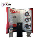 Portable Exhibition Booth Muur Banner Stand Straight Achtergrond Tension Fabric of PVC