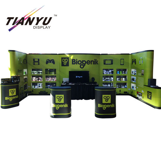 10FT Portable Reclame Trade Show Stof display Achtergrond Booth Pop up Muur Banner Weergave