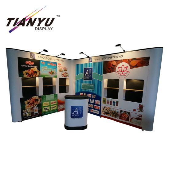 Luxe aluminium PVC display Opvouwbaar Advertising Staande Achtergrond