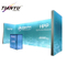Draagbare Achtergrond Stand Gebogen Frame Tension Fabric Display Rack Gebruikt Trade Show Booths