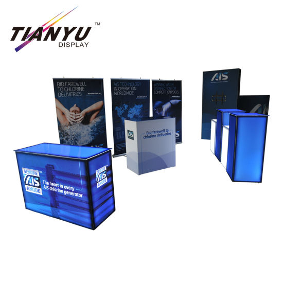 Quick Installation Aluminium Fabric Standard Exhibition Display System Beurs Booth 10X10