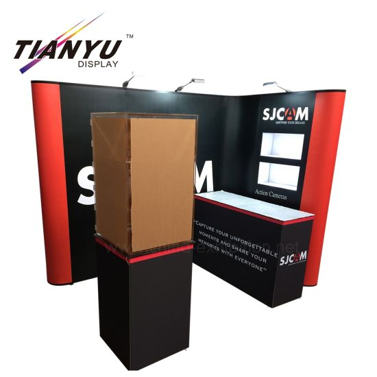 3X3 Portable L Shape Pop-up Muur Aluminium Verstelbare Straight Banner Event