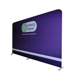 Straight Achtergrond Backlit Trade Show Tension Fabric Tube display Muur