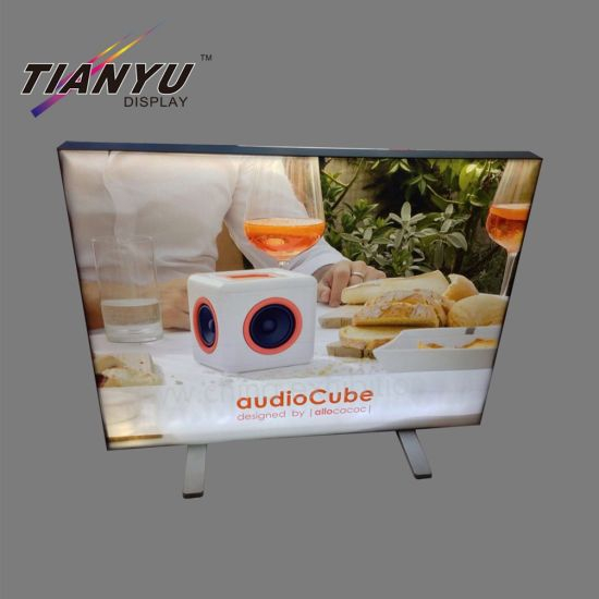 Dubbelzijdig Frame aluminium profiel Seg Frame Tentoonstelling Light Box Vloerstaande Lightbox