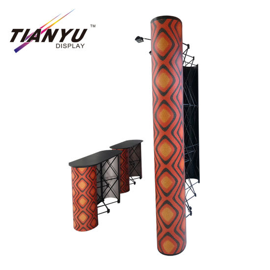 Promotion Advertising 4 * 3 Gebogen vloer Display Pop up Standing