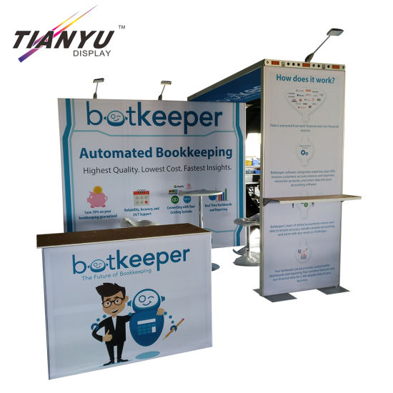 Uniek ontwerp Tension Fabric Fair Machine Gewassen Lichtgewicht High Quality Expo Trade Show Booth