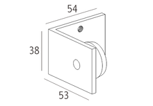 90 graden connector (voor aansluiting van de 62mm lichtbak alleen)