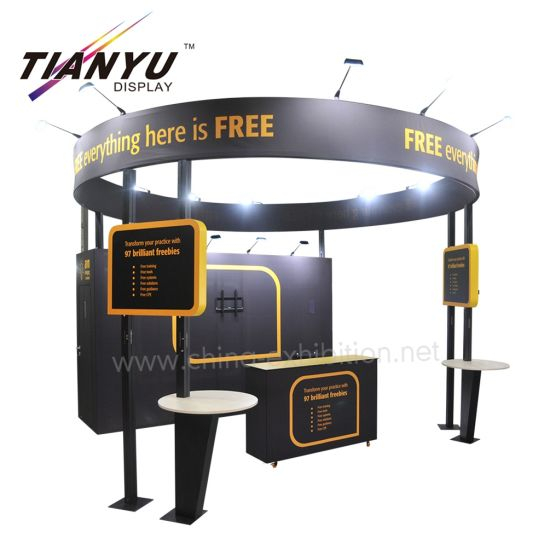 Groothandel in China Factory Rond Display design aluminium Exhibition Booth