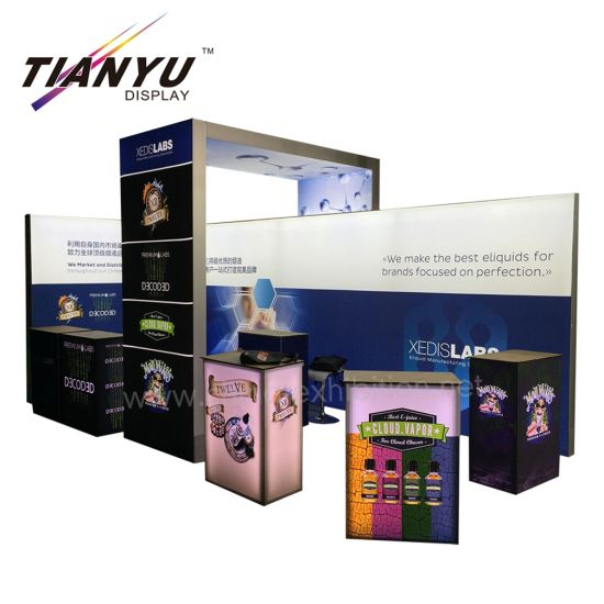 OEM Tentoonstelling Booth Gebruikt Trade Show Booth TV tentoonstelling stand met LED Light