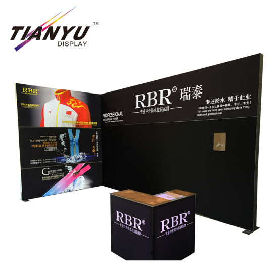 Easy Set up en Custom Design Trade Show Portable Aluminium beursstand met uw logo Printing