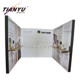Portable Aluminium Tube Tension Fabric Trade Show Display 3X3 Booth