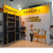 10X10FT L Shape Tradeshow display Exhibition Booth staat met Shelf