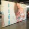 Vertoning van de Tentoonstelling Booth Aannemer elastische stof Trade Show Achtergrond